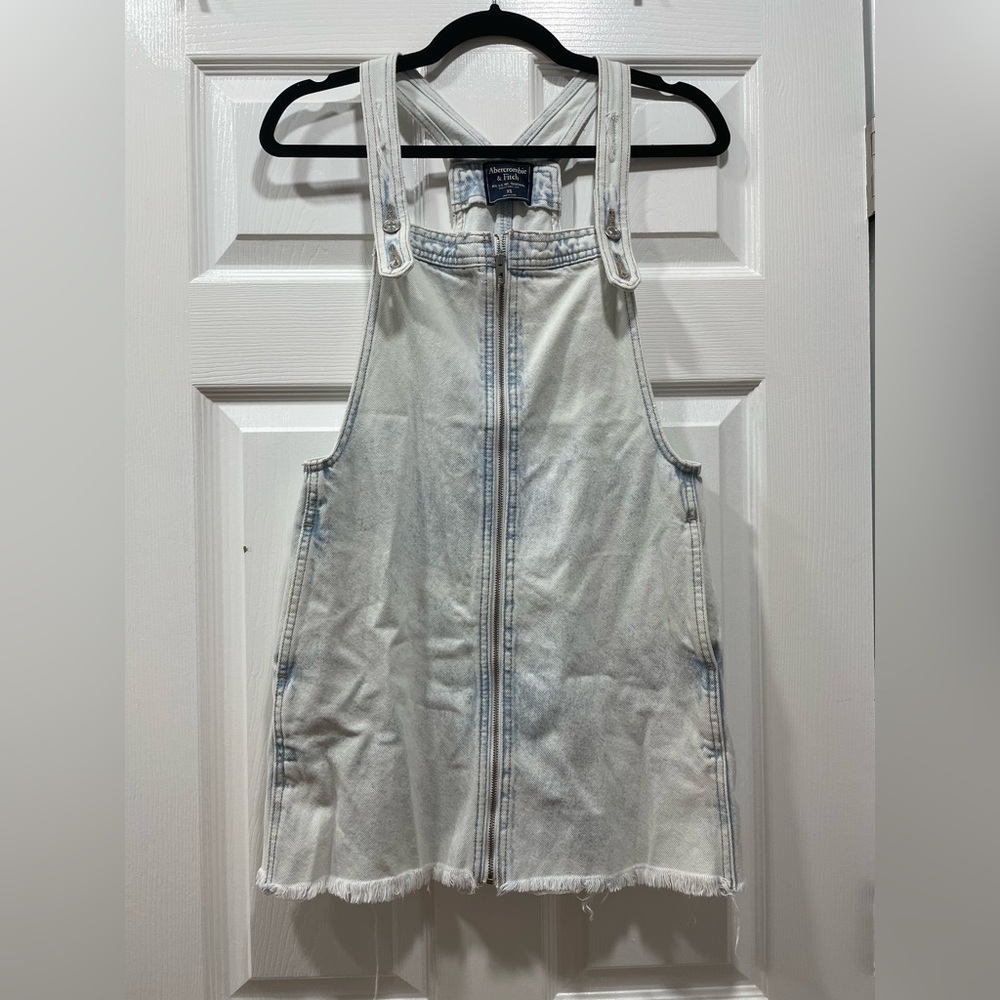 Abercrombie & Fitch Womens Size XS Full Zip Denim Overall Dress